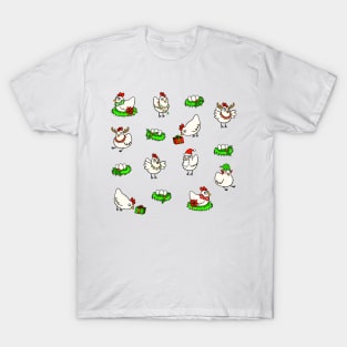 Christmas Chickens T-Shirt